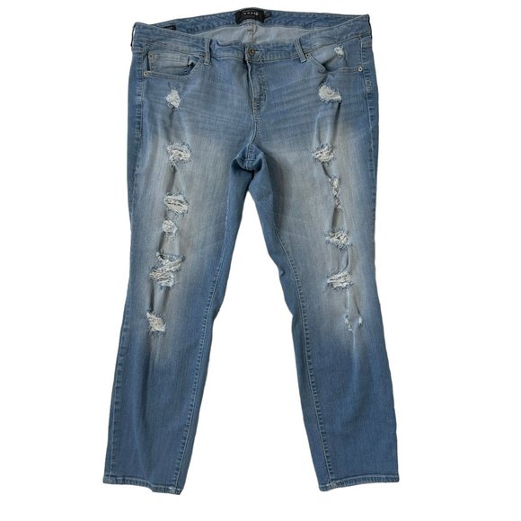 Torrid‎ Premium Distressed Boyfriend Jeans 24R - Picture 1 of 10